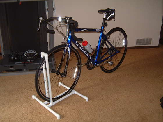 DIY Bike Rack
 DIY PVC Bike Stand Rack Half TRI ing