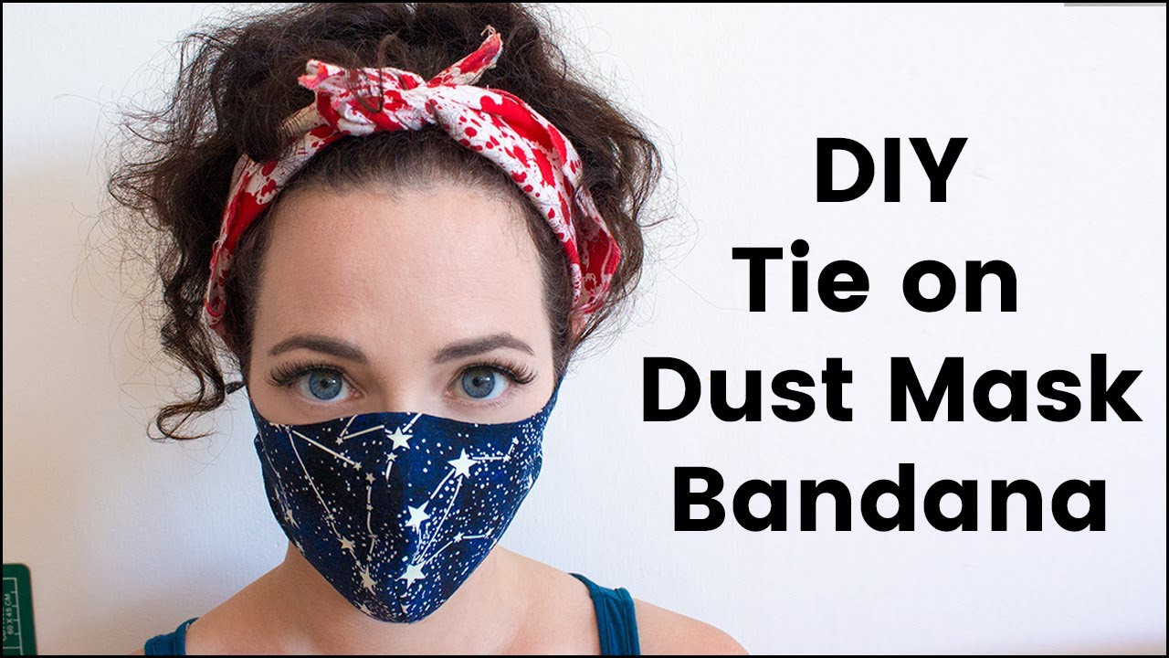 DIY Black Face Mask
 DIY Tie Dust Mask Bandana For Burning Man