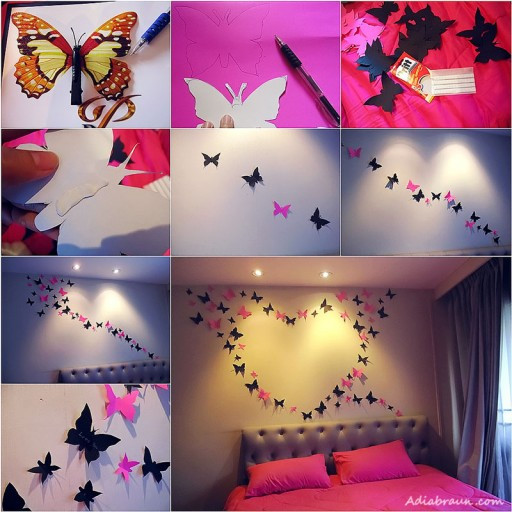 DIY Butterfly Wall Decorations
 DIY Butterfly Wall Art Tutorial