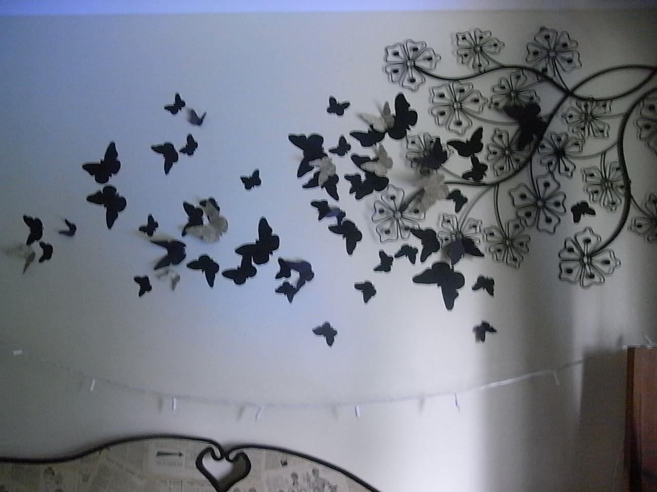 DIY Butterfly Wall Decorations
 lilcammo93 Butterfly Wall Art DIY How To