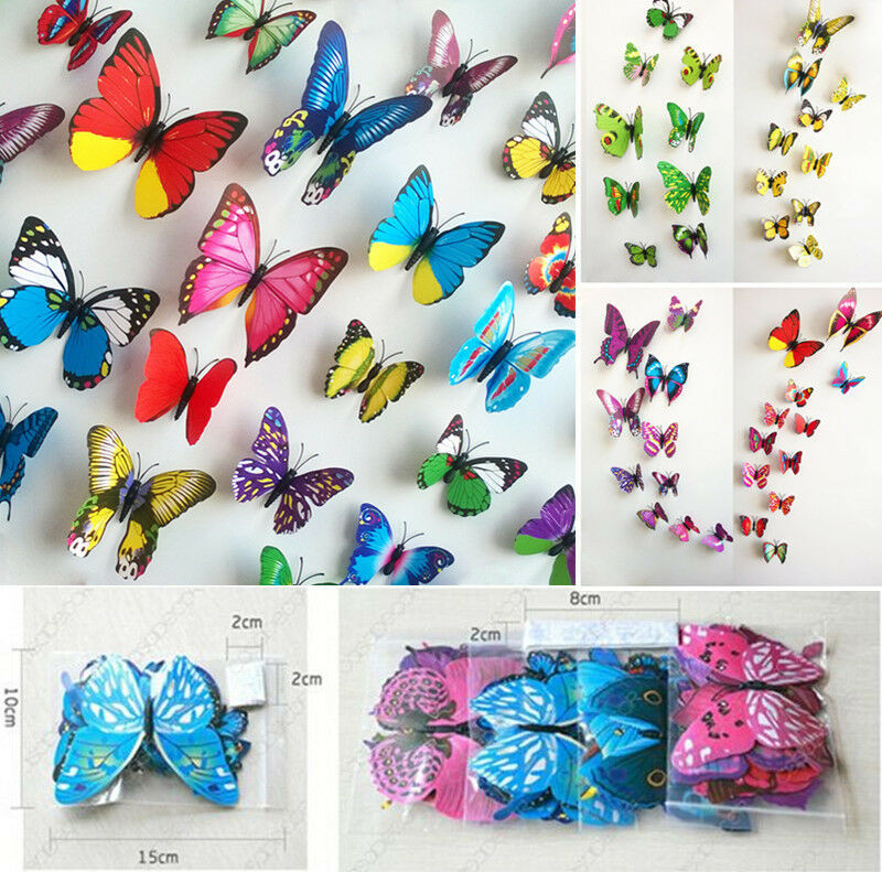 DIY Butterfly Wall Decorations
 DIY 3D Butterfly Wall Stickers Art Design Decal Room Decor