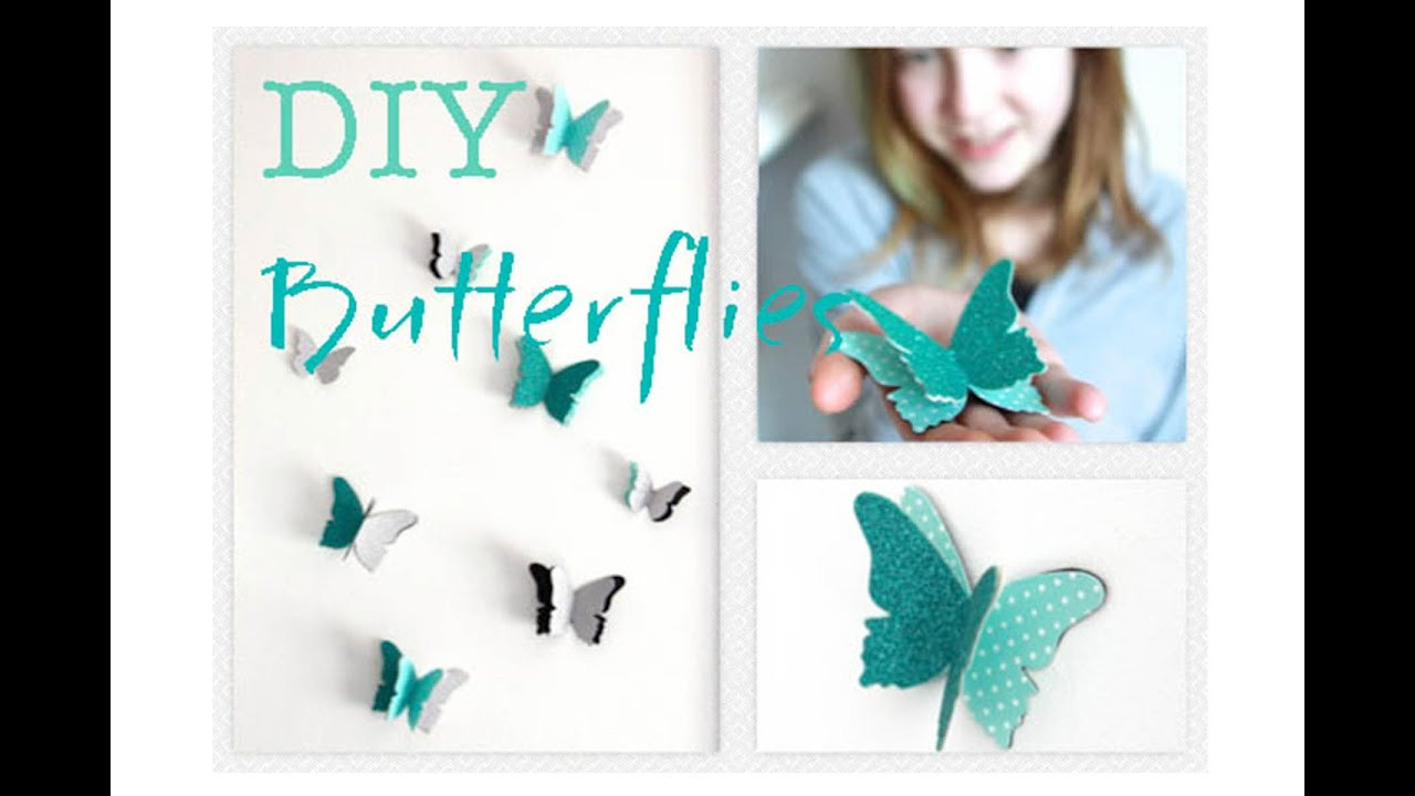 DIY Butterfly Wall Decorations
 DIY Butterfly Wall Decals