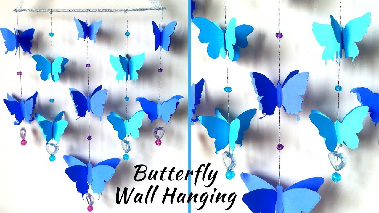 DIY Butterfly Wall Decorations
 DIY Paper Butterfly Wall Hanging