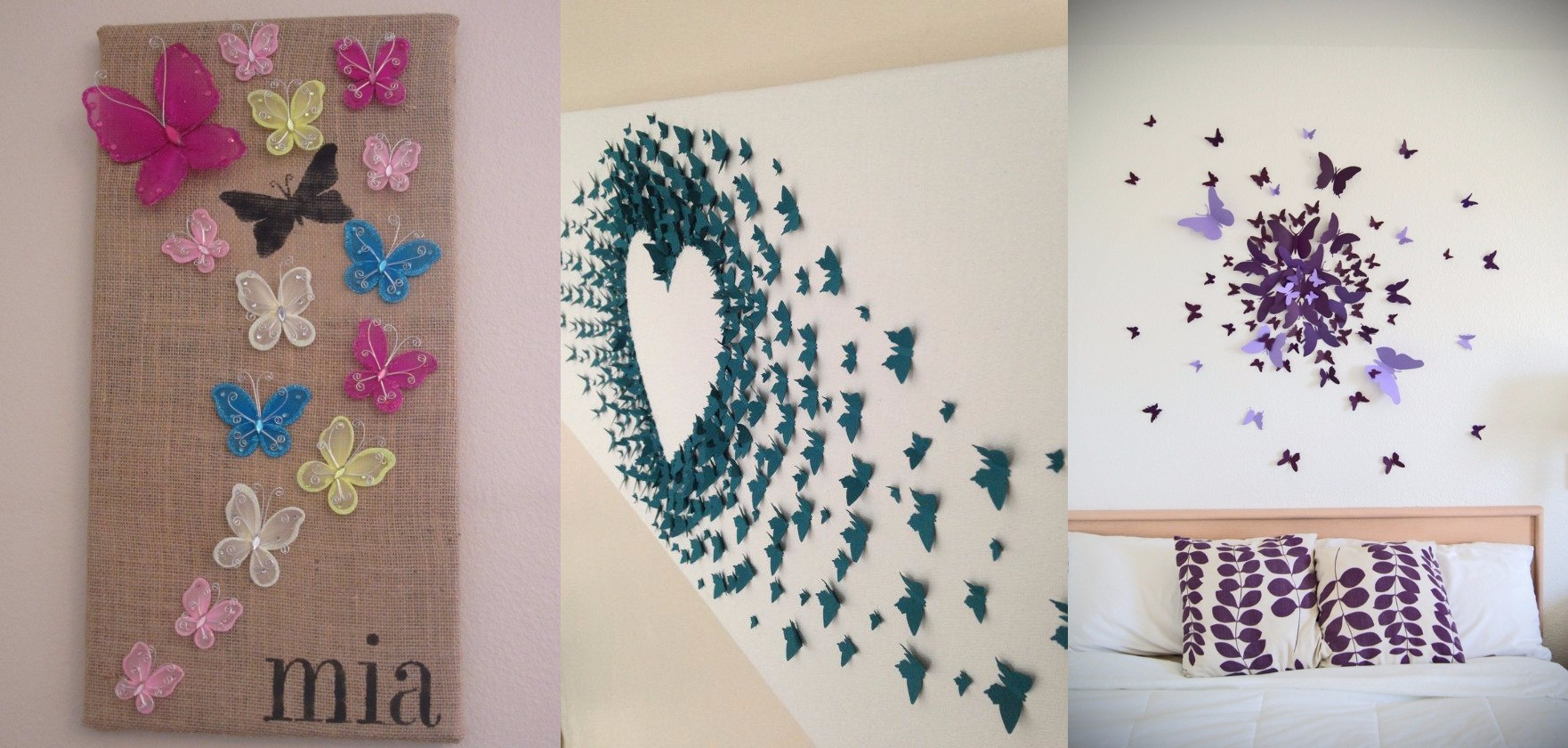 DIY Butterfly Wall Decorations
 10 DIY Butterfly Wall Decor Ideas With Directions A DIY