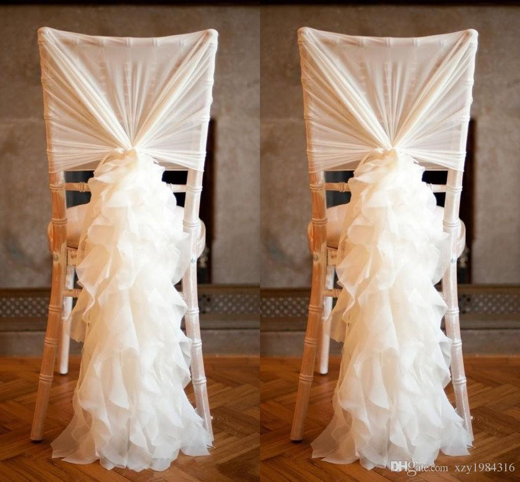 DIY Chair Covers Wedding
 2015 New Arrival Chiffon Chair Covers for Weddings