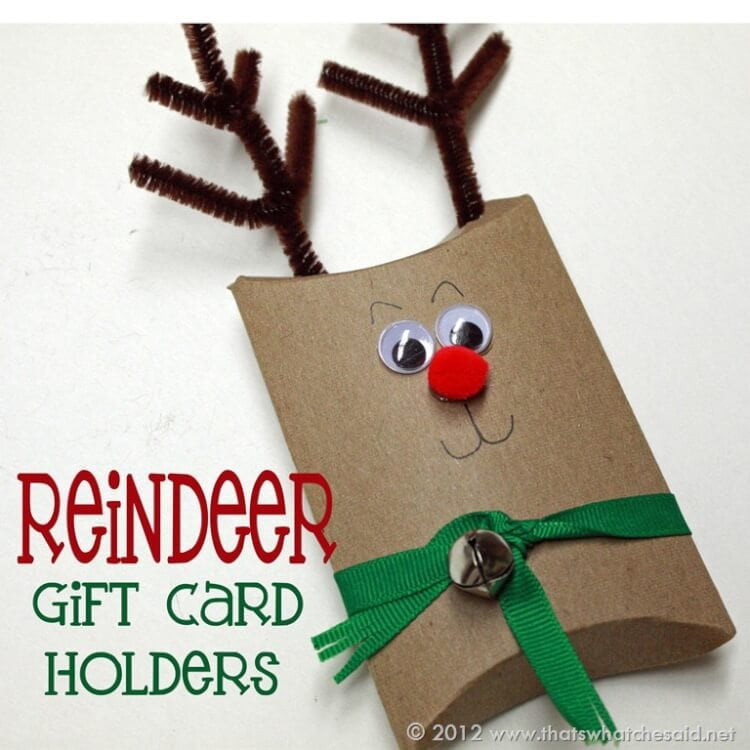 DIY Christmas Gift Card Holder
 Reindeer Gift Card Holders That s What Che Said