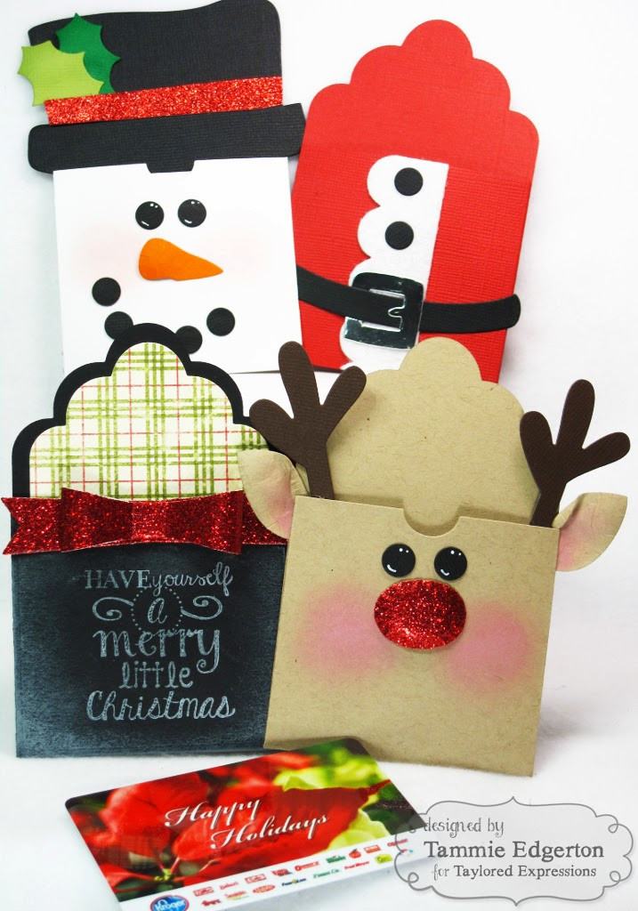 DIY Christmas Gift Card Holder
 e Happy Stamper GIFT CARD HOLDERS