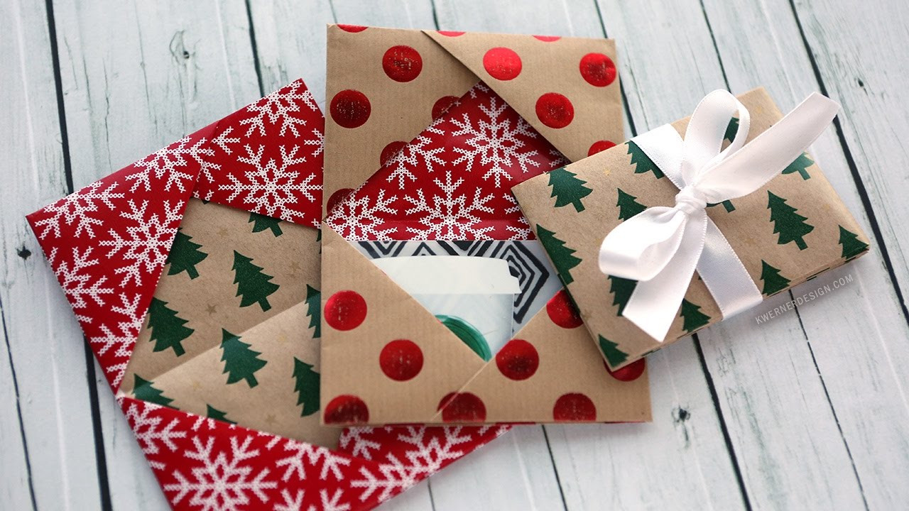 DIY Christmas Gift Card Holder
 Holiday Card Series 2016 Day 5 DIY Gift Card Holder