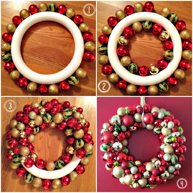 DIY Christmas Ornament Wreath
 Easy DIY Ornament Wreath For Christmas s