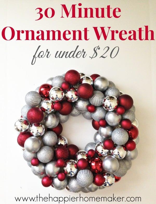 DIY Christmas Ornament Wreath
 How to Make an Easy DIY Ornament Wreath
