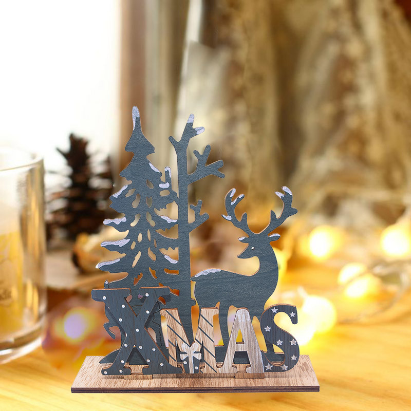 DIY Christmas Ornaments 2020
 SUPER DEAL Happy New Year 2020 DIY Craft Wooden Elk