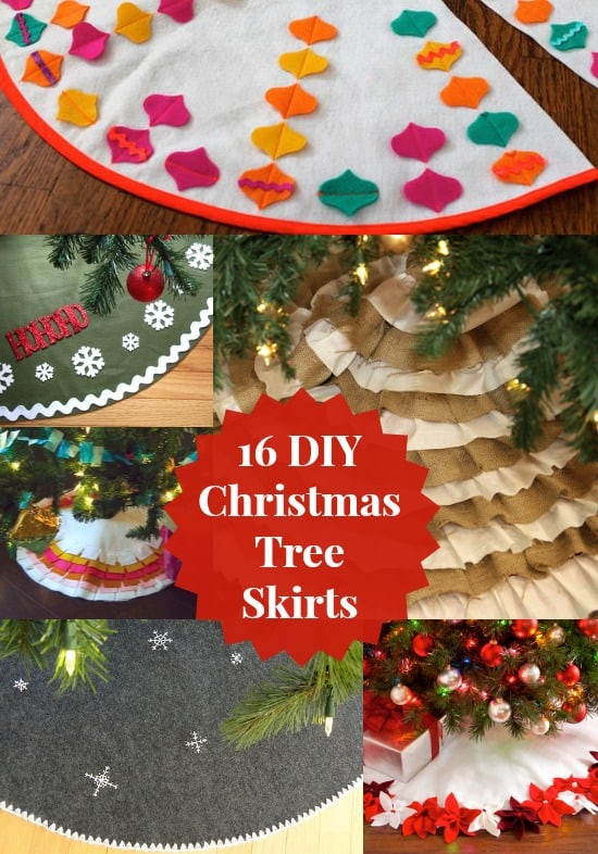 DIY Christmas Tree Skirt
 16 Ways to Make a Christmas Tree Skirt diycandy