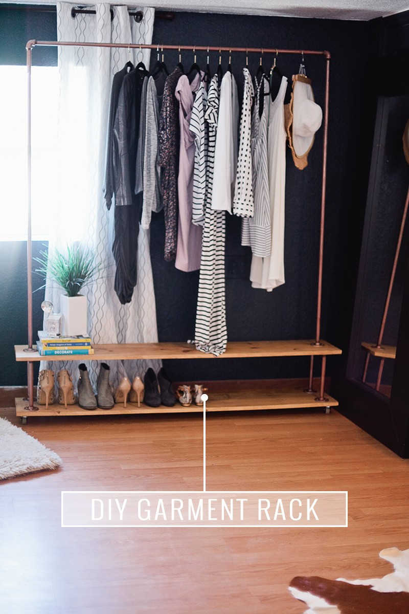 DIY Clothing Racks
 Rolling DIY Garment Rack for Your Wardrobe