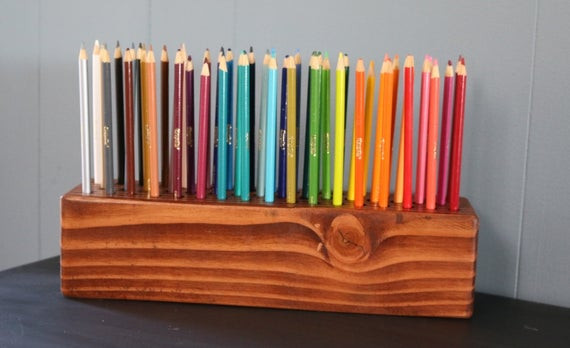 DIY Colored Pencil Organizer
 Color Pencil Holder