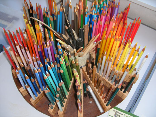 DIY Colored Pencil Organizer
 Making a Mark Reviews October 2010