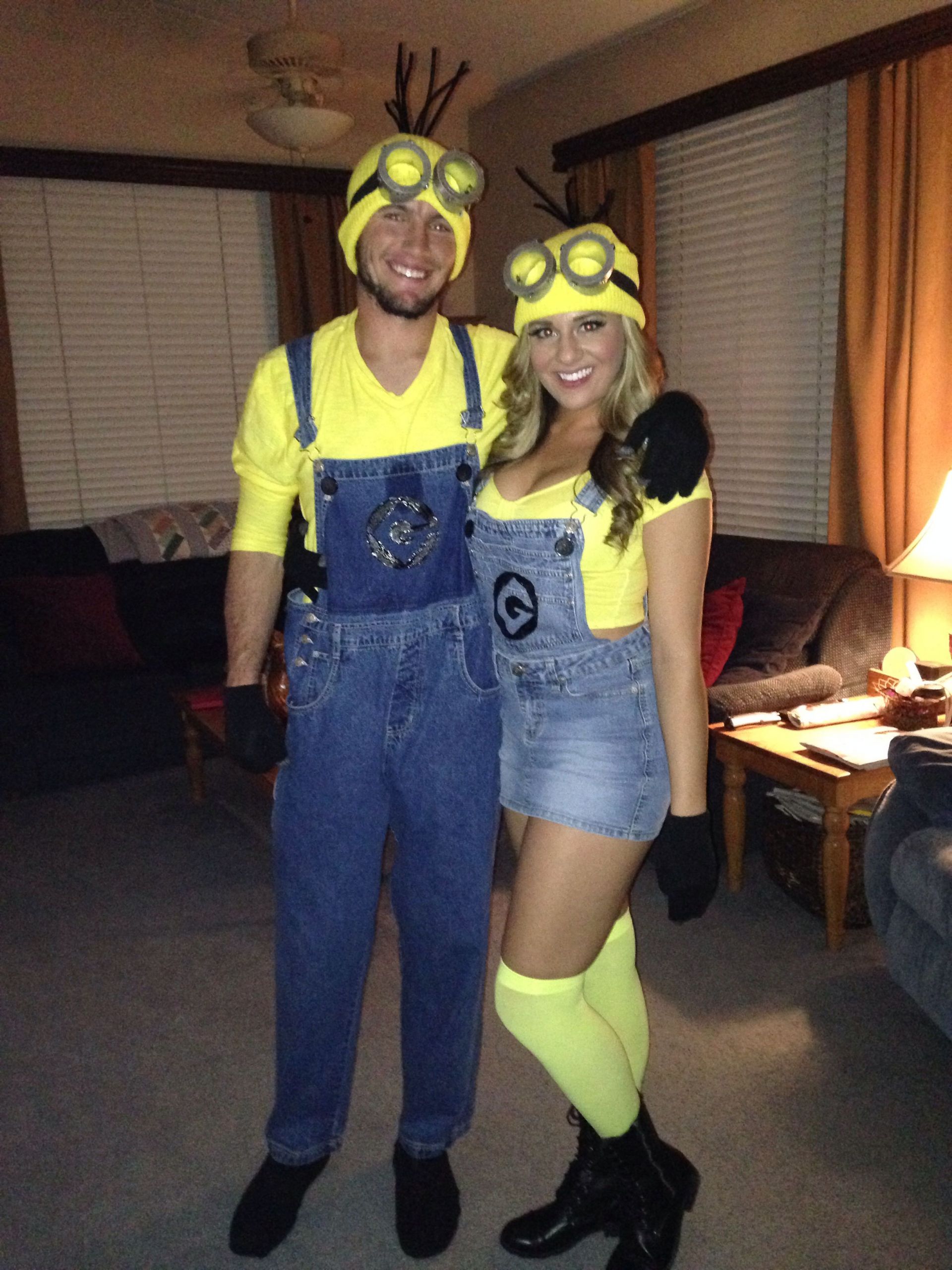 DIY Couples Costumes Ideas
 Homemade couples halloween costume Minions