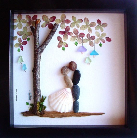 Diy Couples Gift Ideas
 Wedding Gift Pebble Art Unique Engagement Gift