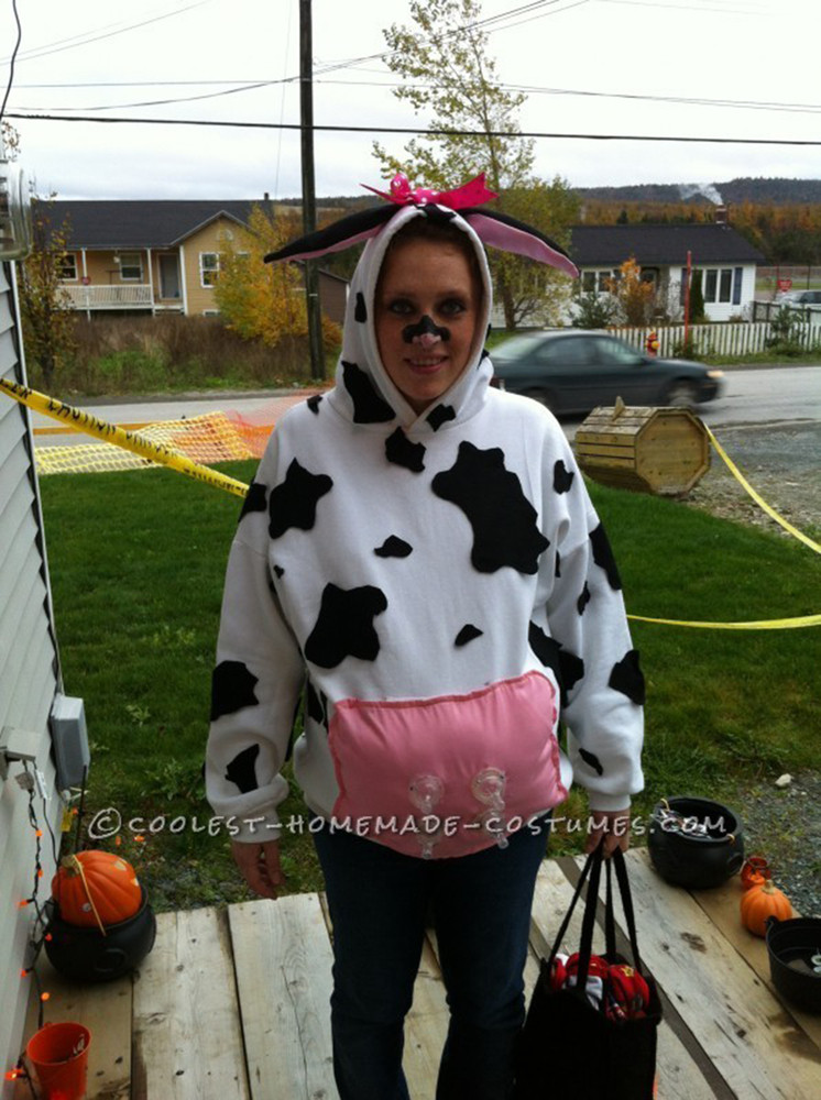 DIY Cow Costume For Adults
 Halloween Costumes For Pregnant Women That Are Fun Easy