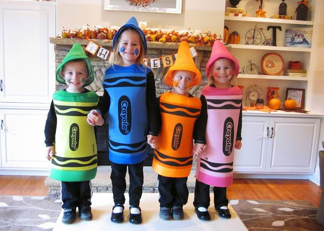 DIY Crayon Costumes
 Crayon halloween costumes Halloween