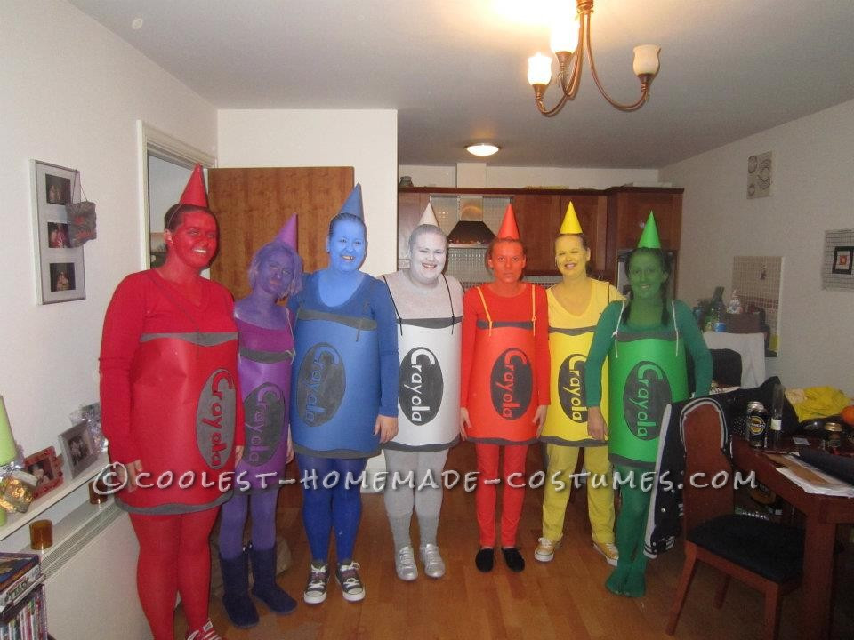 DIY Crayon Costumes
 Easy Group Crayon Costume
