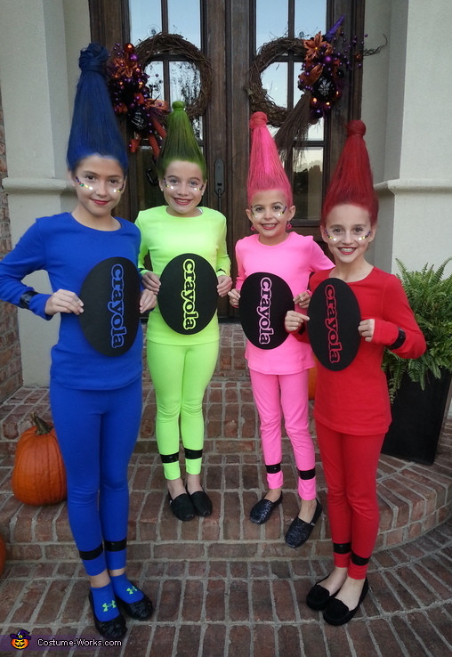 DIY Crayon Costumes
 Crayola Crayons Group Halloween Costume