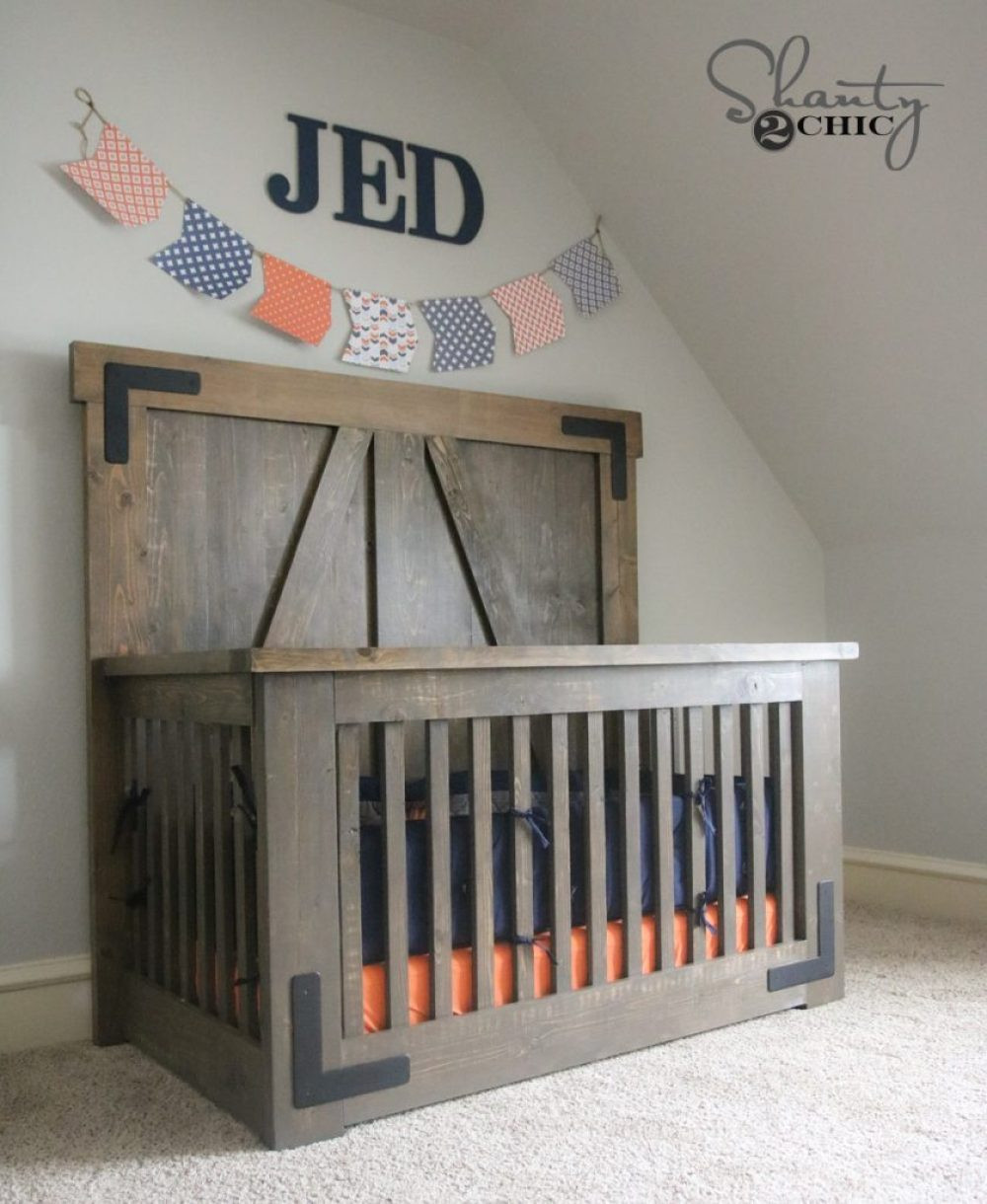 DIY Crib Plans
 DIY Farmhouse Crib Free Tutorial and Plans Shanty 2 Chic