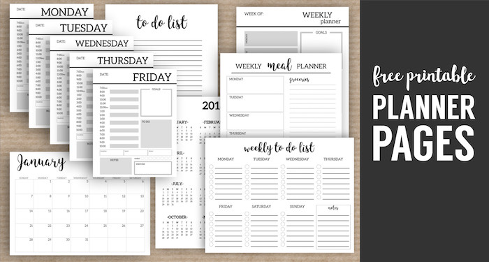DIY Daily Planners
 Monthly Planner Template Printable Planner Pages Paper