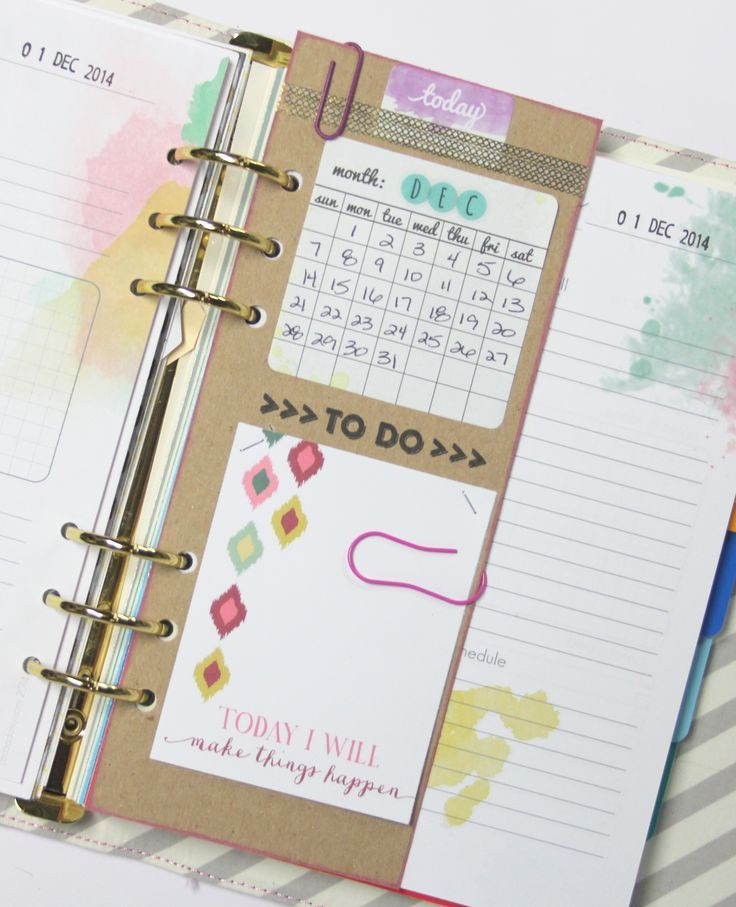 DIY Daily Planners
 Goodbye November and Hello December