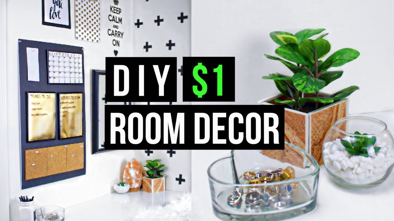 DIY Decorating Pinterest
 DIY $1 ROOM DECOR 2015 Tumblr Pinterest Inspired