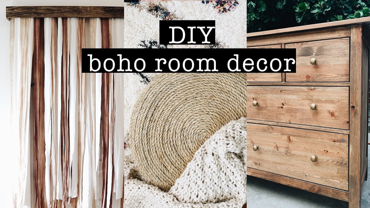 Diy Decorations For Bedroom
 DIY BOHO ROOM DECOR on a bud Bedroom Makeover PART