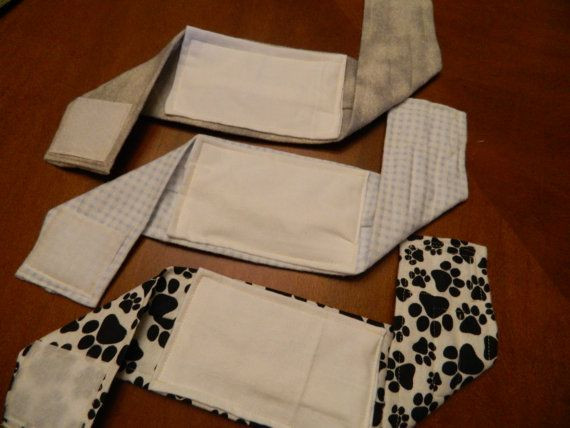DIY Dog Belly Band
 Male Dog Diaper Belly Bands Wraps Set of by