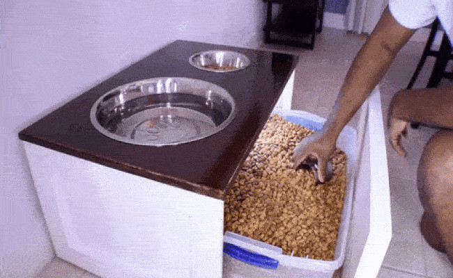 DIY Dog Feeding Station
 DIY Dog Bowl Stand Genius Bob Vila