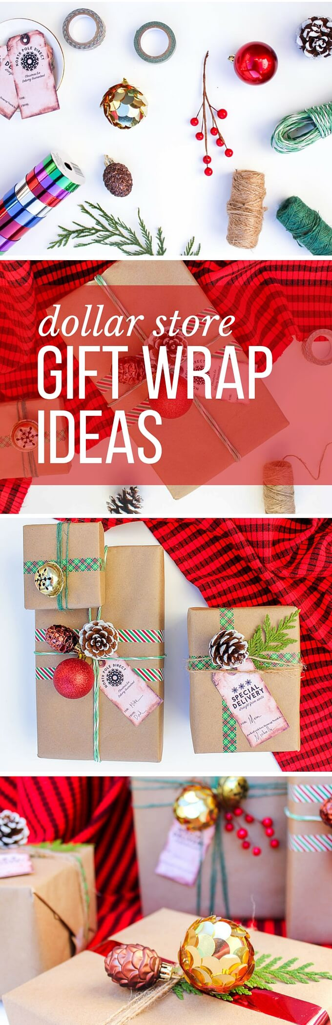 DIY Dollar Store Gift Ideas
 Easy Dollar Store Christmas Gift Wrap Ideas Free Gift Tags