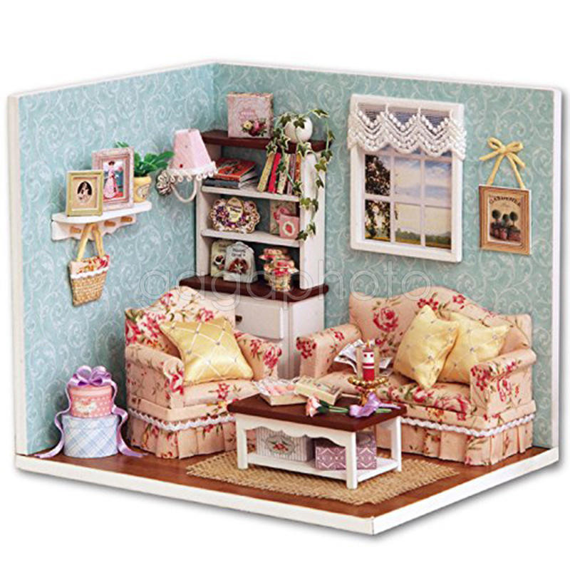 DIY Dollhouse Kits
 Birthday Kits DIY Wood Dollhouse miniature Furniture