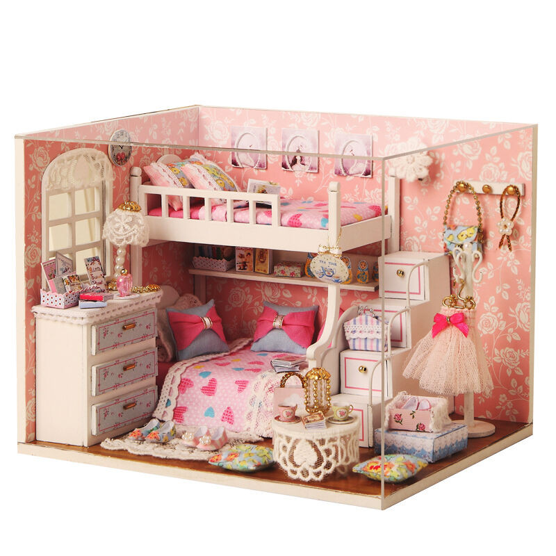 DIY Dollhouse Kits
 Kits DIY Wood Dollhouse miniature with Furniture Doll