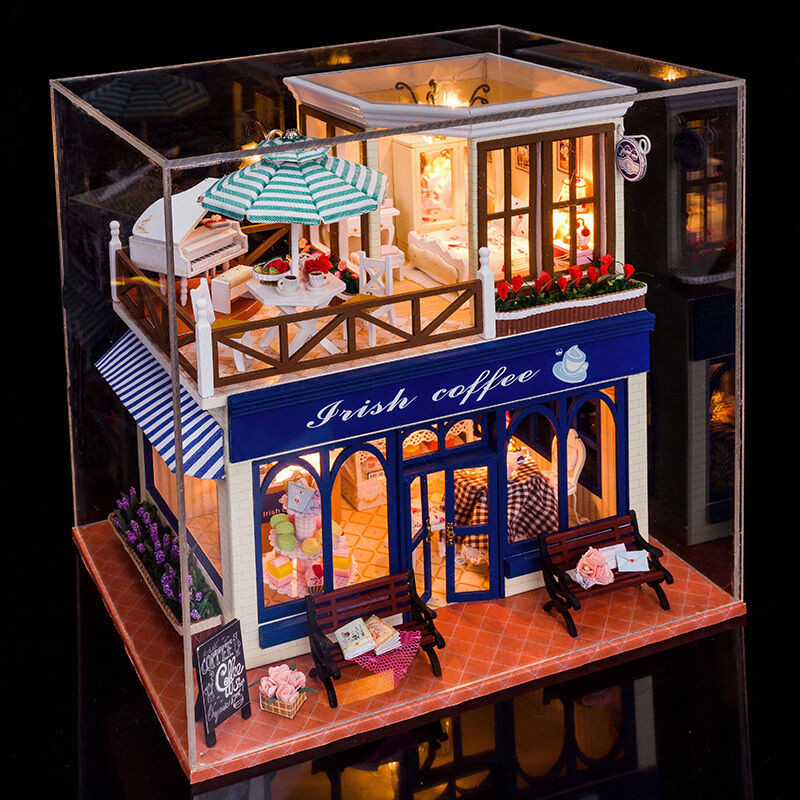 DIY Dollhouse Kits
 New Kits DIY Wooden Dollhouse Miniature Doll Houses Cover