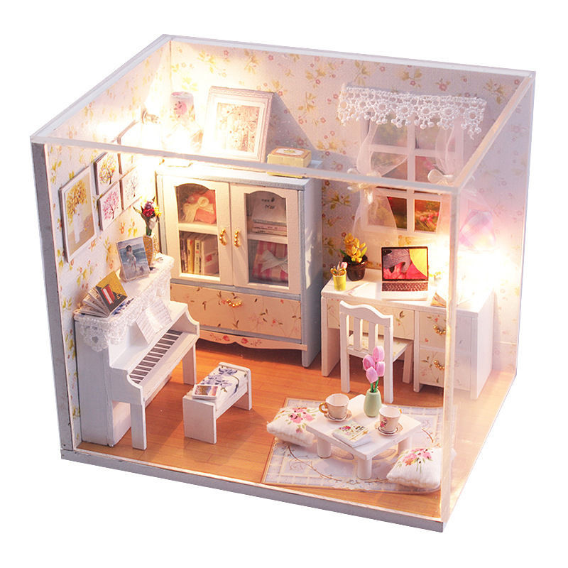 DIY Dollhouse Kits
 New Kits DIY Wood Dollhouse miniature with LED Furniture