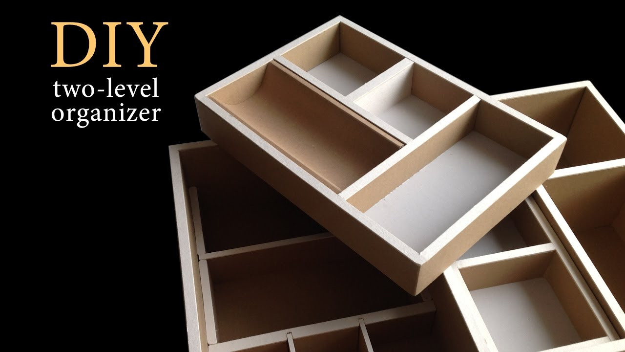 DIY Drawer Organizer Cardboard
 DIY How to make a Two level cardboard drawer organizer HD