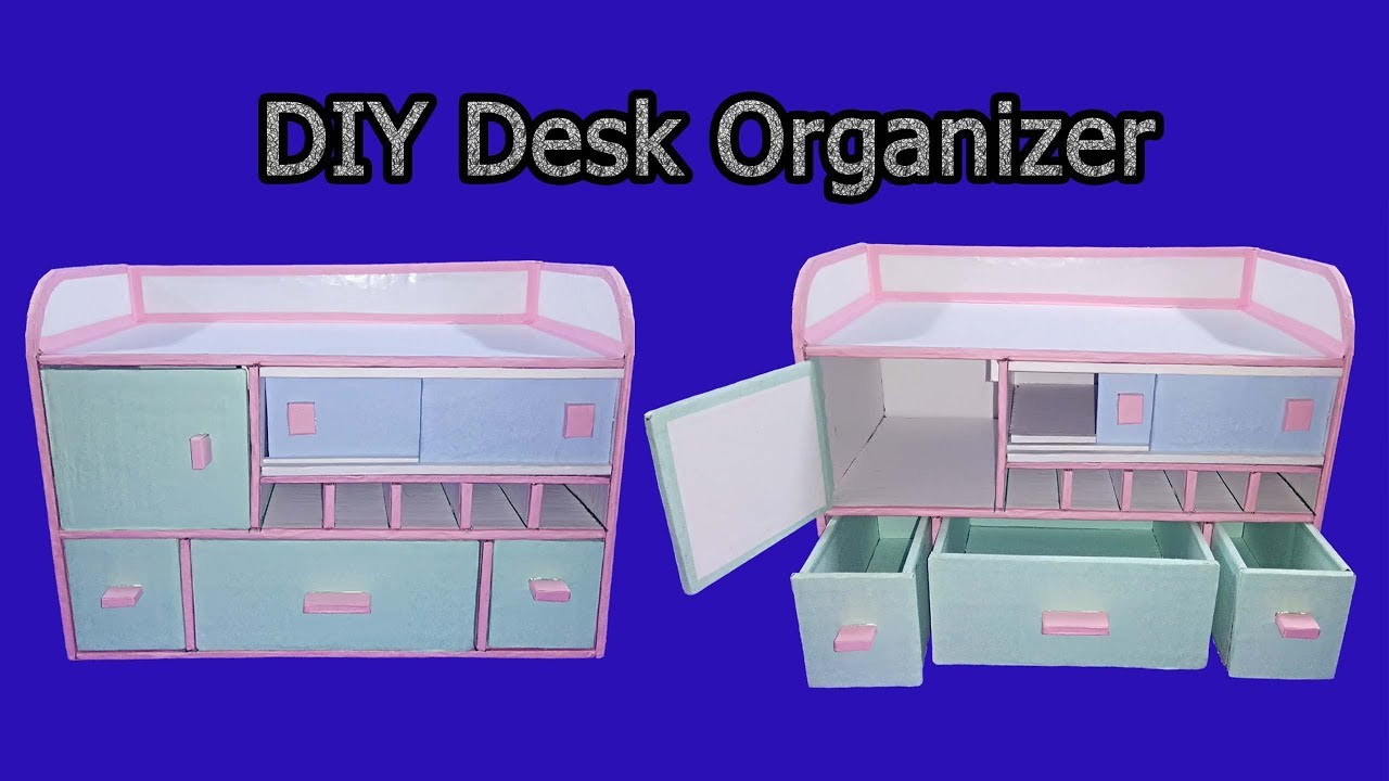 DIY Drawer Organizer Cardboard
 How to make Desk Organizer Drawer Organizer From