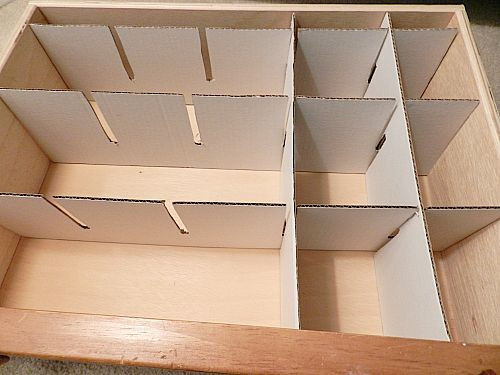 DIY Drawer Organizer Cardboard
 Cardboard Drawer Dividers