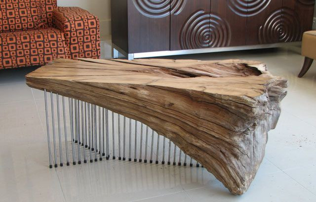 DIY Driftwood Coffee Table
 Stunning driftwood coffee table by Ryan Matchett Design