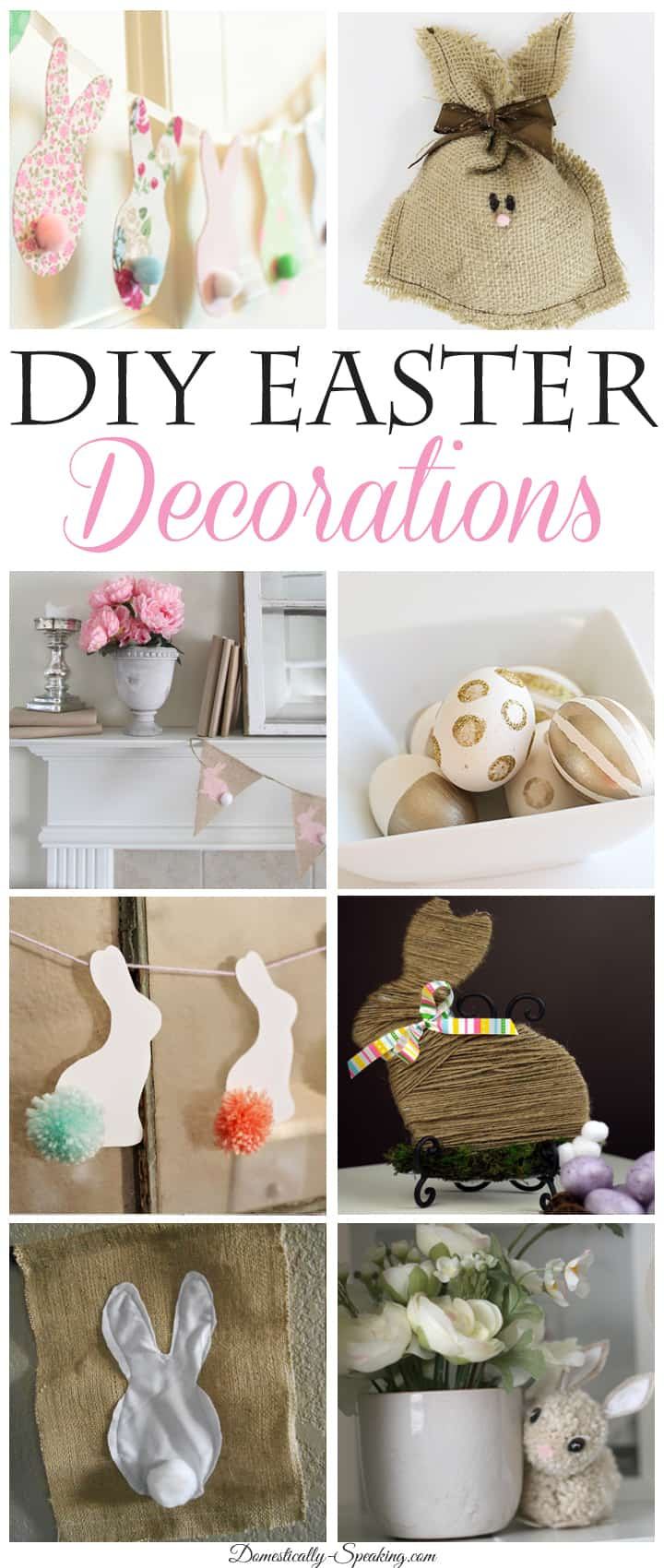 DIY Easter Decorations
 Inspire Me Monday 52 Domestically Speaking