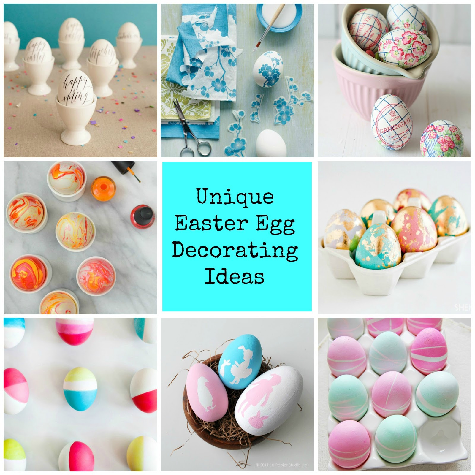 DIY Easter Decorations
 anna and blue paperie Creative and Unique diy Easter Egg