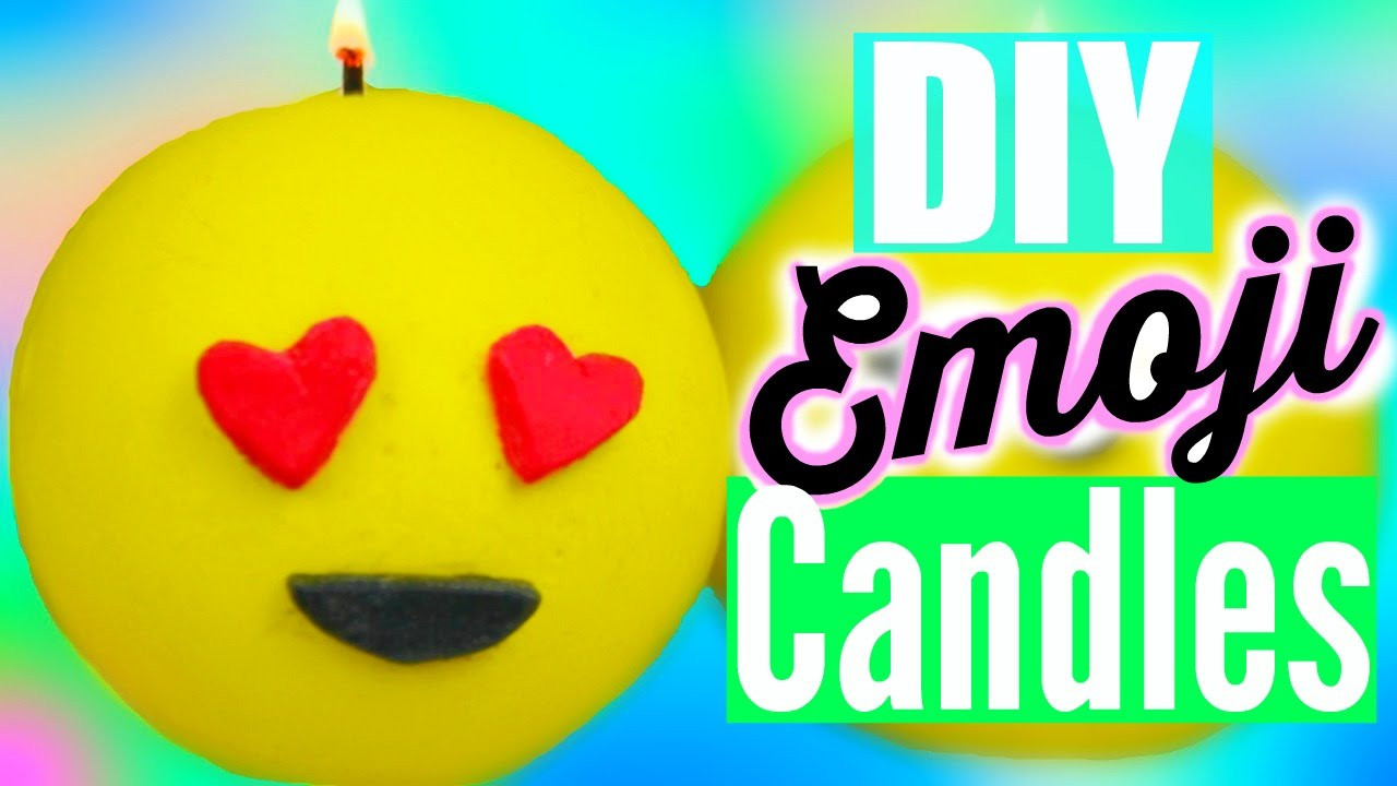 DIY Emoji Room Decor
 DIY EMOJI CANDLES Tumblr Inspired Room Decor