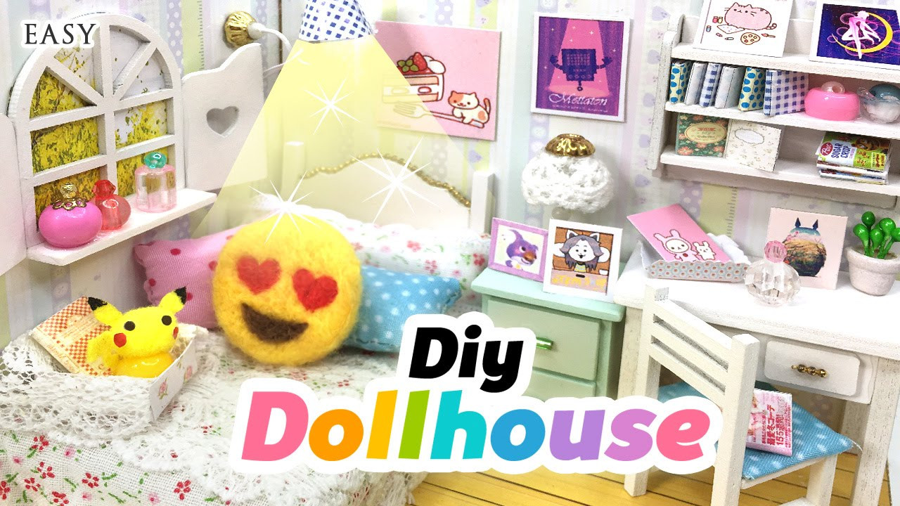 DIY Emoji Room Decor
 DIY Fandom Dollhouse Cute Miniature Room Decor With