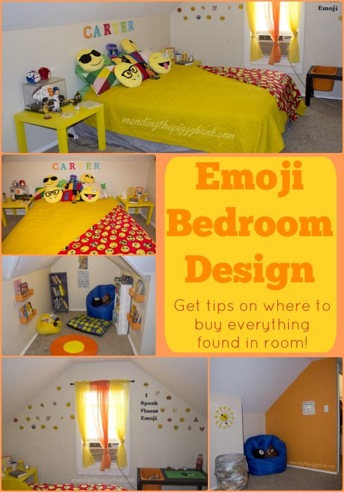 DIY Emoji Room Decor
 Emoji Bedroom Design I was initially stumped when my son