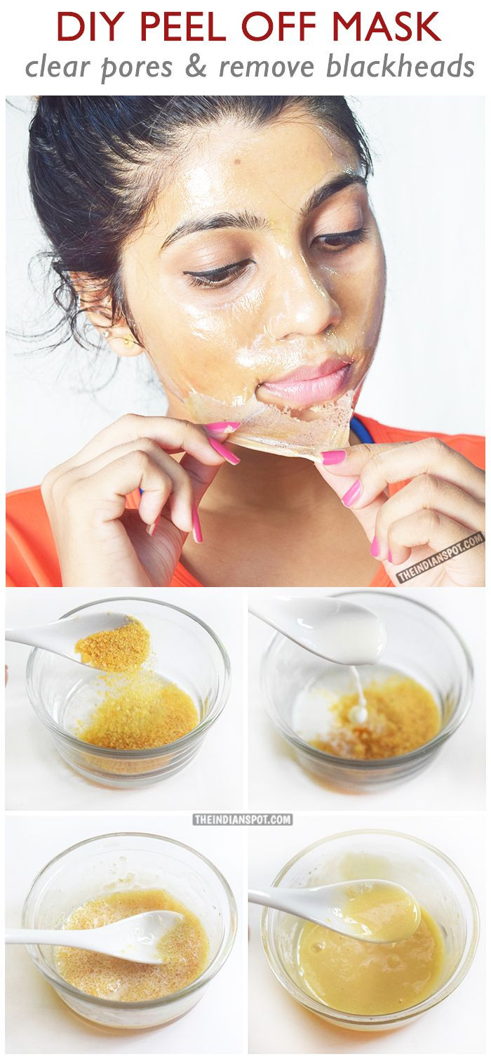 DIY Face Mask For Pores
 We are all familiar with peel off masks especially the
