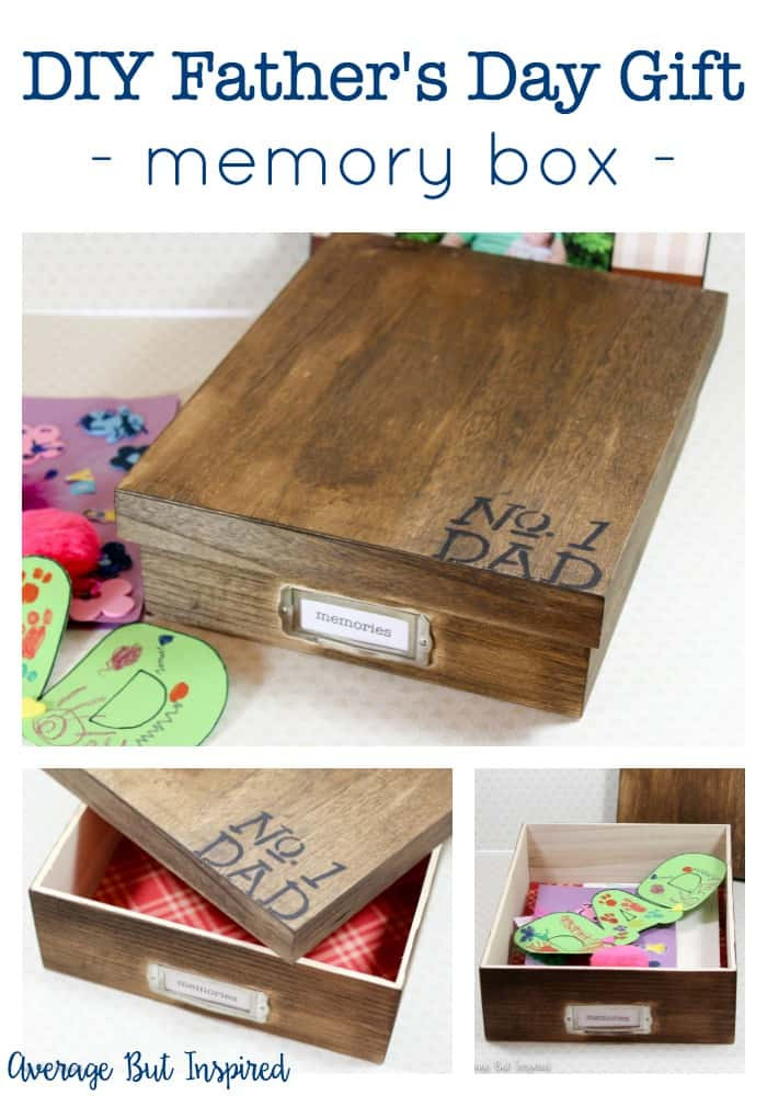 DIY Father'S Day Gifts From Kids
 Number e Dad Memory Box Easy DIY Father s Day Gift