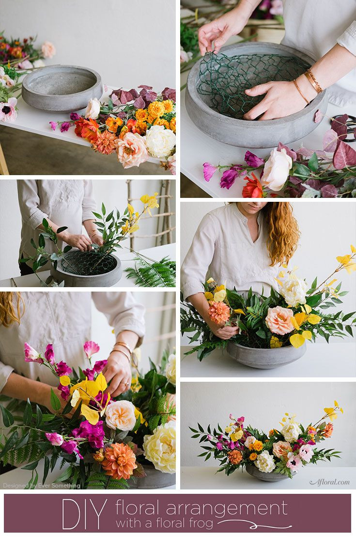 DIY Flower Arrangements For Wedding
 DIY Floral Arrangement with Floral Wire Netting and Floral
