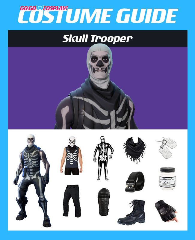 DIY Fortnite Costume
 Skull Trooper Costume from Fortnite DIY Guide for